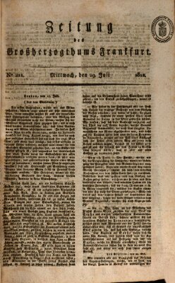 Zeitung des Großherzogthums Frankfurt (Frankfurter Ober-Post-Amts-Zeitung) Mittwoch 29. Juli 1812