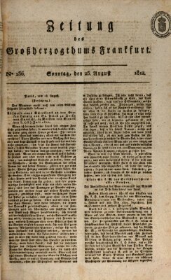 Zeitung des Großherzogthums Frankfurt (Frankfurter Ober-Post-Amts-Zeitung) Sonntag 23. August 1812