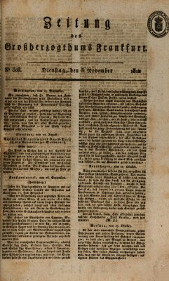 Zeitung des Großherzogthums Frankfurt (Frankfurter Ober-Post-Amts-Zeitung) Dienstag 3. November 1812