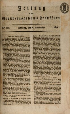 Zeitung des Großherzogthums Frankfurt (Frankfurter Ober-Post-Amts-Zeitung) Freitag 6. November 1812