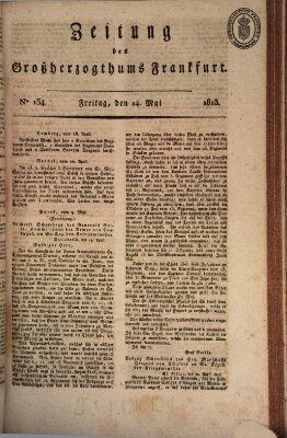 Zeitung des Großherzogthums Frankfurt (Frankfurter Ober-Post-Amts-Zeitung) Freitag 14. Mai 1813