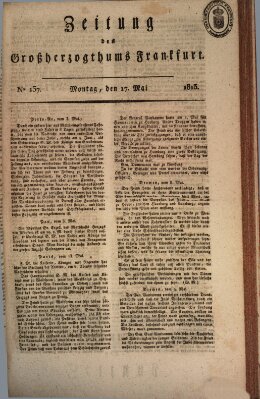 Zeitung des Großherzogthums Frankfurt (Frankfurter Ober-Post-Amts-Zeitung) Montag 17. Mai 1813