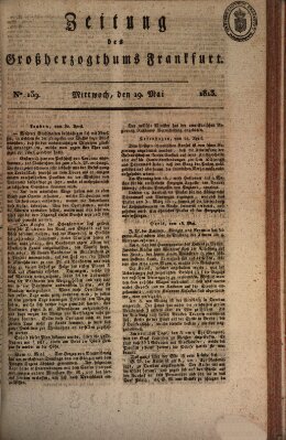 Zeitung des Großherzogthums Frankfurt (Frankfurter Ober-Post-Amts-Zeitung) Mittwoch 19. Mai 1813