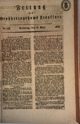 Zeitung des Großherzogthums Frankfurt (Frankfurter Ober-Post-Amts-Zeitung) Sonntag 23. Mai 1813