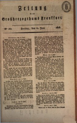 Zeitung des Großherzogthums Frankfurt (Frankfurter Ober-Post-Amts-Zeitung) Freitag 11. Juni 1813