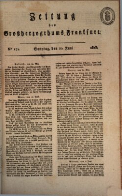 Zeitung des Großherzogthums Frankfurt (Frankfurter Ober-Post-Amts-Zeitung) Sonntag 20. Juni 1813