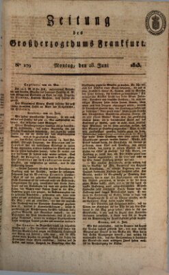 Zeitung des Großherzogthums Frankfurt (Frankfurter Ober-Post-Amts-Zeitung) Montag 28. Juni 1813