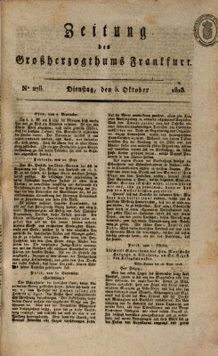 Zeitung des Großherzogthums Frankfurt (Frankfurter Ober-Post-Amts-Zeitung) Dienstag 5. Oktober 1813