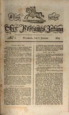 Frankfurter Ober-Post-Amts-Zeitung Mittwoch 5. Januar 1814