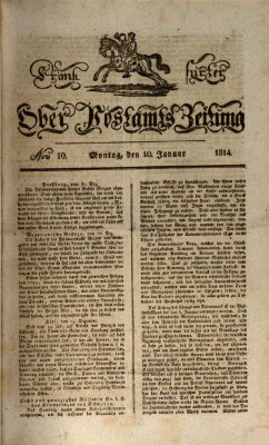 Frankfurter Ober-Post-Amts-Zeitung Montag 10. Januar 1814