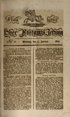 Frankfurter Ober-Post-Amts-Zeitung Montag 17. Januar 1814