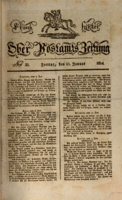 Frankfurter Ober-Post-Amts-Zeitung Freitag 21. Januar 1814