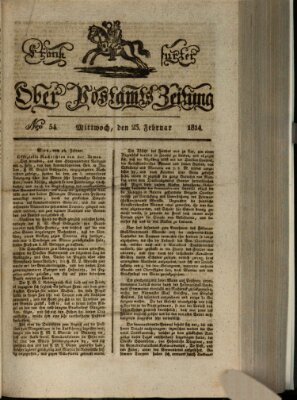 Frankfurter Ober-Post-Amts-Zeitung Mittwoch 23. Februar 1814