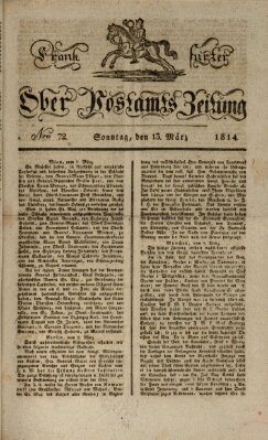 Frankfurter Ober-Post-Amts-Zeitung Sonntag 13. März 1814