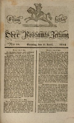 Frankfurter Ober-Post-Amts-Zeitung Sonntag 10. April 1814