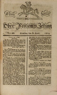 Frankfurter Ober-Post-Amts-Zeitung Samstag 30. April 1814