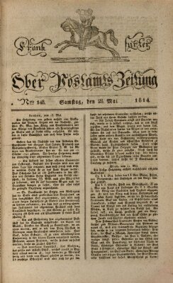 Frankfurter Ober-Post-Amts-Zeitung Samstag 28. Mai 1814