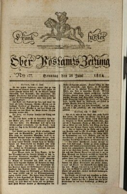 Frankfurter Ober-Post-Amts-Zeitung Sonntag 26. Juni 1814