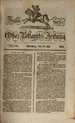 Frankfurter Ober-Post-Amts-Zeitung Samstag 30. Juli 1814