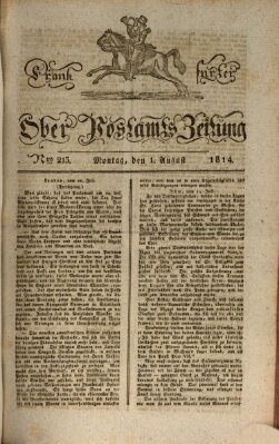 Frankfurter Ober-Post-Amts-Zeitung Montag 1. August 1814