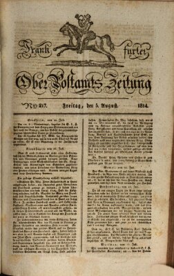 Frankfurter Ober-Post-Amts-Zeitung Freitag 5. August 1814