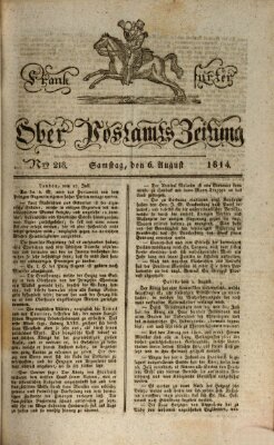 Frankfurter Ober-Post-Amts-Zeitung Samstag 6. August 1814