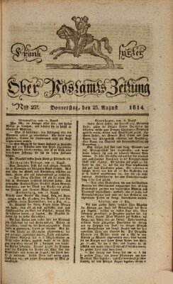 Frankfurter Ober-Post-Amts-Zeitung Donnerstag 25. August 1814