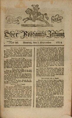 Frankfurter Ober-Post-Amts-Zeitung Montag 5. September 1814