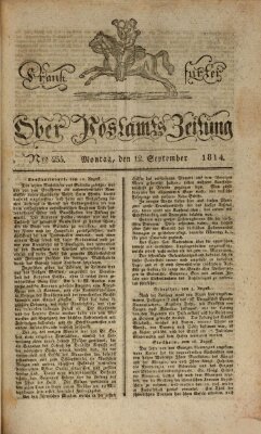 Frankfurter Ober-Post-Amts-Zeitung Montag 12. September 1814