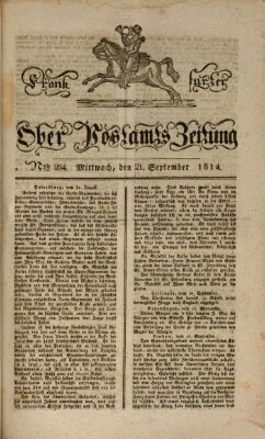 Frankfurter Ober-Post-Amts-Zeitung Mittwoch 21. September 1814