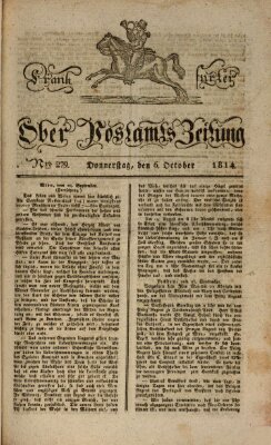 Frankfurter Ober-Post-Amts-Zeitung Donnerstag 6. Oktober 1814