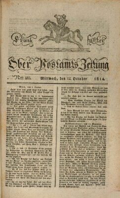 Frankfurter Ober-Post-Amts-Zeitung Mittwoch 12. Oktober 1814