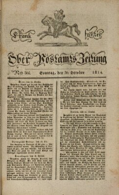 Frankfurter Ober-Post-Amts-Zeitung Sonntag 30. Oktober 1814