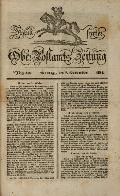 Frankfurter Ober-Post-Amts-Zeitung Montag 7. November 1814