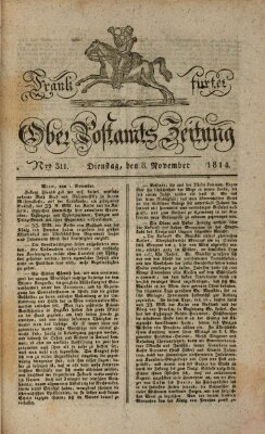 Frankfurter Ober-Post-Amts-Zeitung Dienstag 8. November 1814