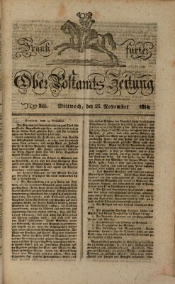 Frankfurter Ober-Post-Amts-Zeitung Mittwoch 23. November 1814