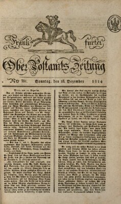 Frankfurter Ober-Post-Amts-Zeitung Sonntag 18. Dezember 1814