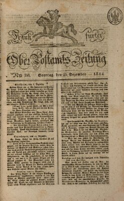 Frankfurter Ober-Post-Amts-Zeitung Sonntag 25. Dezember 1814