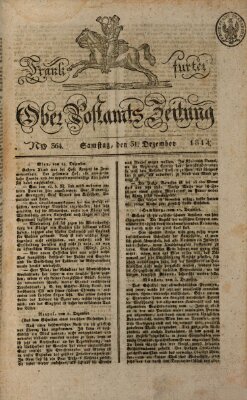 Frankfurter Ober-Post-Amts-Zeitung Samstag 31. Dezember 1814