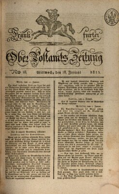 Frankfurter Ober-Post-Amts-Zeitung Mittwoch 18. Januar 1815