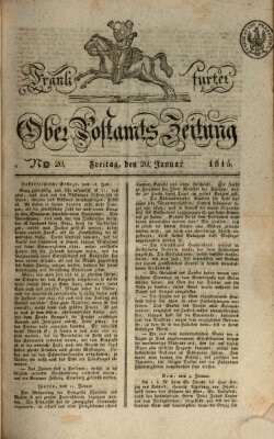 Frankfurter Ober-Post-Amts-Zeitung Freitag 20. Januar 1815