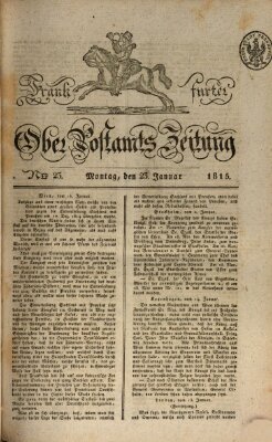 Frankfurter Ober-Post-Amts-Zeitung Montag 23. Januar 1815