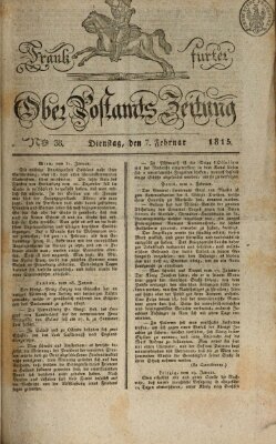 Frankfurter Ober-Post-Amts-Zeitung Dienstag 7. Februar 1815