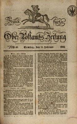 Frankfurter Ober-Post-Amts-Zeitung Samstag 11. Februar 1815