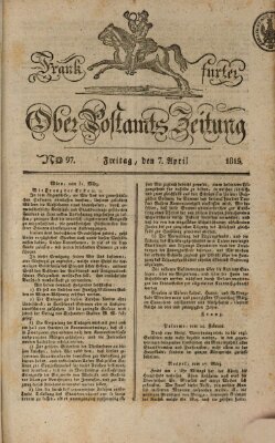 Frankfurter Ober-Post-Amts-Zeitung Freitag 7. April 1815