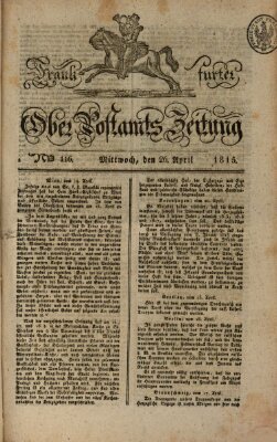 Frankfurter Ober-Post-Amts-Zeitung Mittwoch 26. April 1815