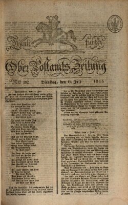 Frankfurter Ober-Post-Amts-Zeitung Dienstag 11. Juli 1815