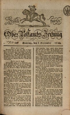 Frankfurter Ober-Post-Amts-Zeitung Sonntag 3. September 1815