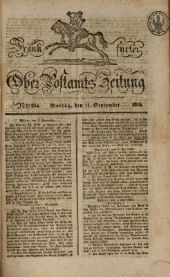 Frankfurter Ober-Post-Amts-Zeitung Montag 11. September 1815