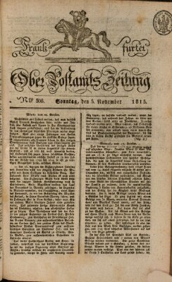 Frankfurter Ober-Post-Amts-Zeitung Sonntag 5. November 1815